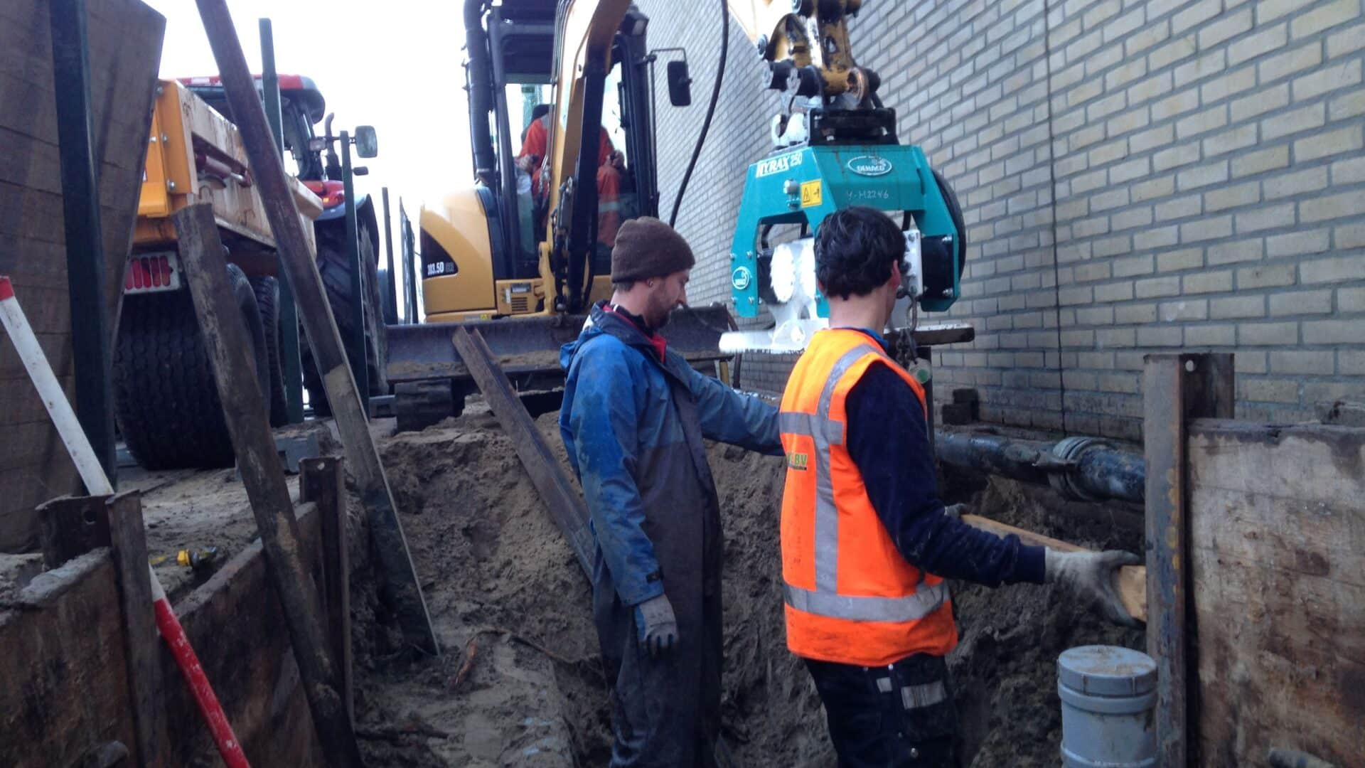 Aanleg riolering fabrieksterrein