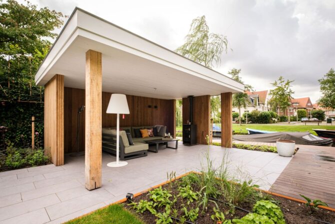 Tuintimmerwerk veranda stadstuin