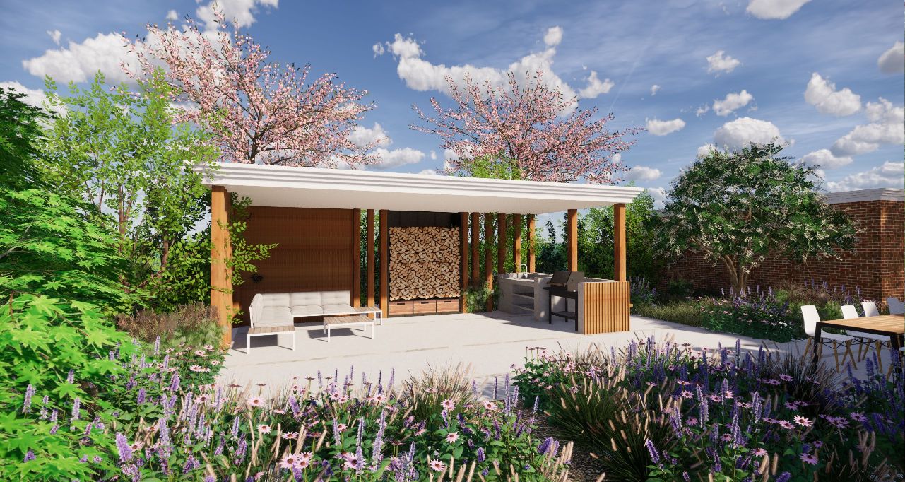 3D ontwerp villatuin